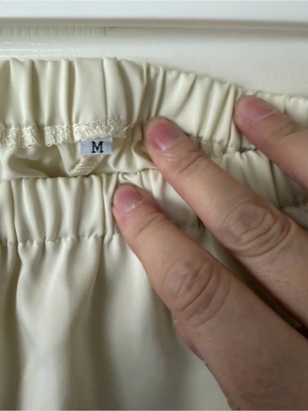 Lace-Trim Cream Women's Lounge Shorts